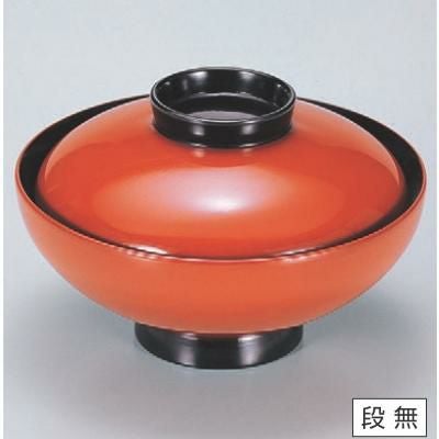 小吸椀 4.5寸小槌吸椀朱つば黒 漆器