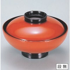 小吸椀 4.5寸小槌吸椀朱つば黒 漆器