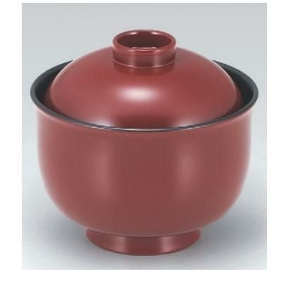 小吸椀 3.3寸リリー椀銀朱内黒 漆器