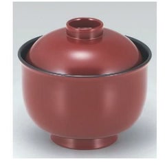 小吸椀 3.3寸リリー椀銀朱内黒 漆器