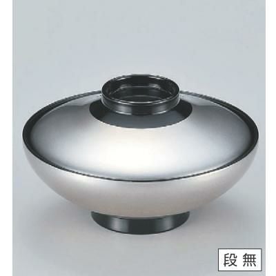 小吸椀 4.5寸平富士椀銀溜 漆器