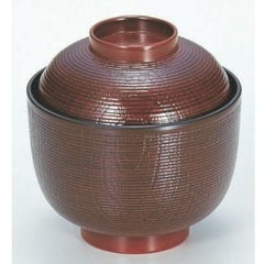 小吸椀 3寸千筋ケヤキ小吸椀栃 漆器