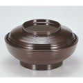 煮物椀 5.5寸線筋平煮物椀溜内黒 漆器