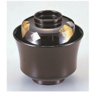 小吸椀 3.1寸京型吸椀溜色紙 SH塗 漆器