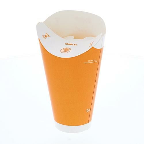 バタフライカップ16オンスコールドシングルオレンジ 35個×20ケース