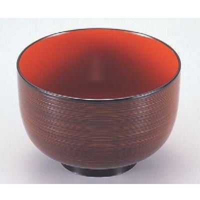 汁椀 姫汁椀溜刷毛目内朱 漆器