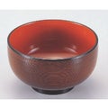汁椀 新布袋汁椀溜刷毛目内朱 漆器