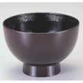 丼碗 4.5寸渕布目高台丼溜 漆器