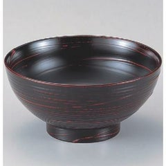 丼碗 6寸乱筋木目丼一筆曙 漆器
