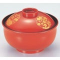 煮物椀 4.5寸リリー椀朱四君子 漆器