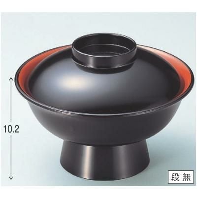 丼碗 7寸大名型丼椀黒内朱 漆器