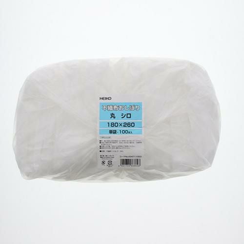 ヘイコー 不織布おしぼり 丸 180x260 100本×12ケース