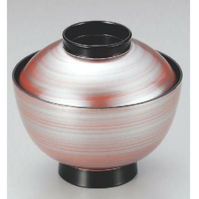 小吸椀 新越前椀朱かすみ 漆器