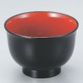 汁椀 3.3寸美里汁椀黒内朱 漆器