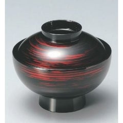 小吸椀 御殿吸椀朱流線 漆器