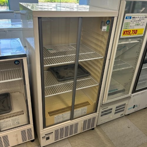 中古】冷蔵ショーケース サンデン MU-179XE 幅750×奥行565×高さ1400
