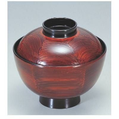 小吸椀 越前椀溜波刷毛目 SH塗 漆器