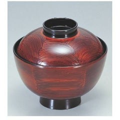 小吸椀 越前椀溜波刷毛目 SH塗 漆器