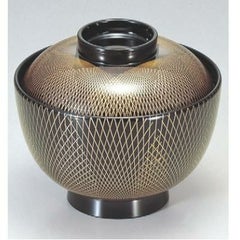 小吸椀 3.8寸仙才椀黒新武蔵野 SH塗 漆器