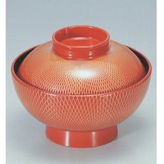 小吸椀 御殿吸椀朱新武蔵野 エ-ス塗 漆器