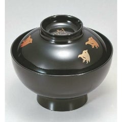 小吸椀 花仙才椀黒千鳥 SH塗 漆器