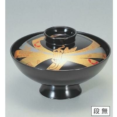 小吸椀 4.5寸小槌吸椀黒のし SH塗 漆器