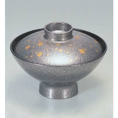 小吸椀 朝顔吸椀銀雅箔ちらし 漆器