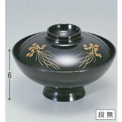 小吸椀 花小槌吸椀黒セリ 漆器