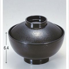 小吸椀 4寸布目吸椀黒 漆器