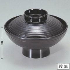 小吸椀 4.5寸小槌ケヤキ吸椀黒 漆器