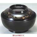 丼碗 A 耐熱観月丼金唐草(ST-3)(身黒)蓋 漆器