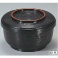 飯碗 耐熱割子飯器黒天朱 漆器