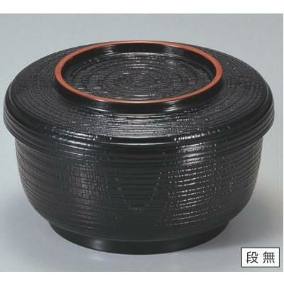 飯碗 耐熱割子飯器黒天朱 漆器