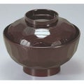 飯碗 4.2寸亀甲飯椀溜内黒塗 漆器