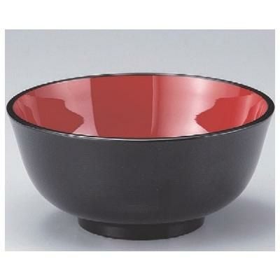 丼 羽反型丼黒天うるみ6寸 /業務用/新品/小物送料対象商品 | 麺鉢・麺