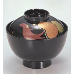 小吸椀 新越前椀黒老松 漆器