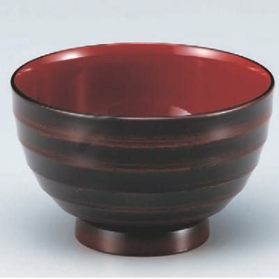 汁椀 ロクロ汁椀栃内朱 漆器