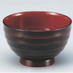 汁椀 ロクロ汁椀栃内朱 漆器