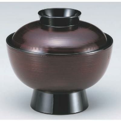 丼碗  5.1寸大丼溜刷毛目  漆器 高さ100 直径:154  プロ用