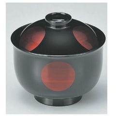 小吸椀 3.3寸リリー椀白檀日月 SH塗 漆器