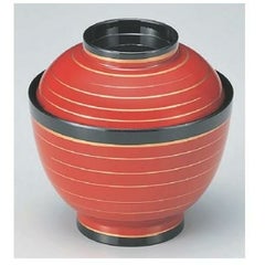 小吸椀 3.5寸玉子椀朱金ライン 漆器