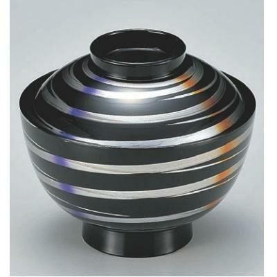 小吸椀 新越前椀銀麗塗 漆器