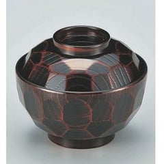 小吸椀 ABS3.8寸亀甲吸椀栃 漆器