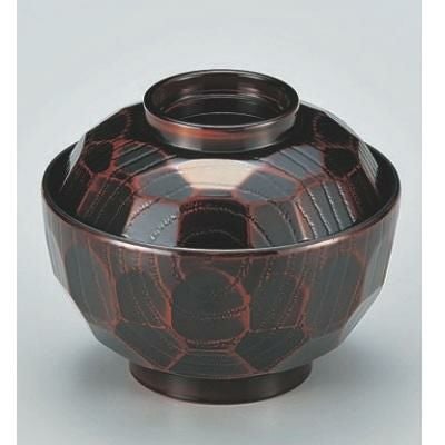 小吸椀 ABS3.8寸亀甲吸椀栃 漆器