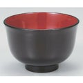汁椀 木製羽反椀溜内朱 漆器