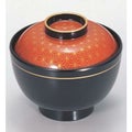 小吸椀 3.8寸仙才椀麻の葉朱 SH塗 漆器
