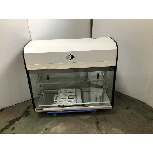 中古】卓上対面冷蔵ショーケース レマコム RCS-T90S2RB 幅890×奥行570