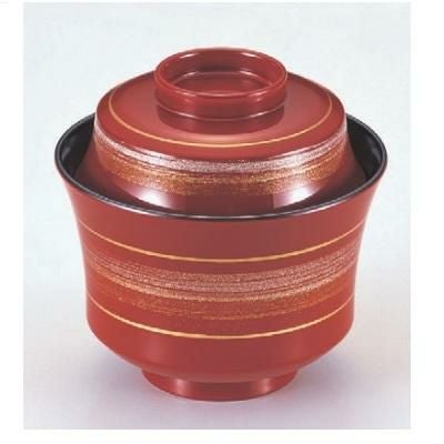 小吸椀 3.1寸京型吸椀朱金銀かすり 漆器