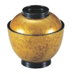 小吸椀 3.5寸玉子椀黄別甲 エ-ス塗 漆器