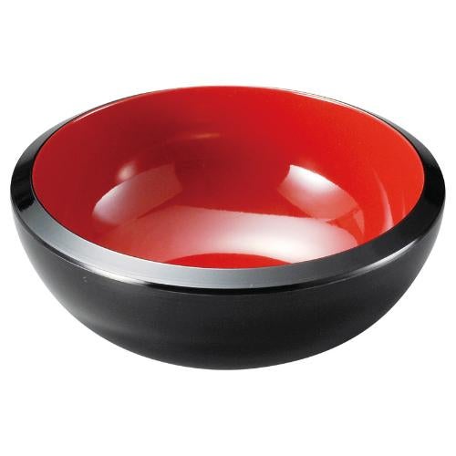 亀甲鉄鉢 黒内朱 M φ14.6×H5.8(cm)/業務用/新品/小物送料対象商品